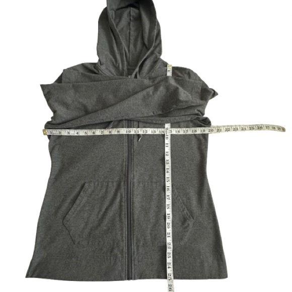 Athletic Works Girl's L (12-14) Gray Zip-Up Sporty Athletic Long Sleeves Hoodie - Picture 10 of 16